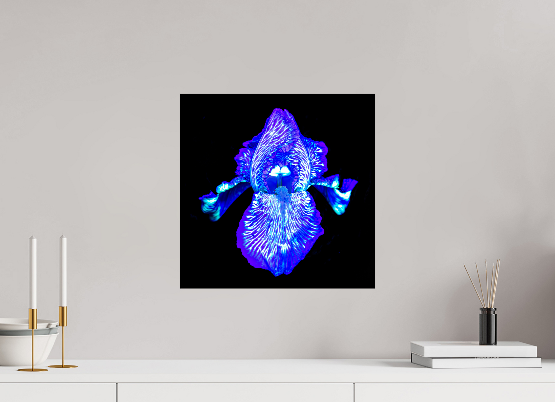 40 x 40 cm, 1 Tirage simple sur papier photo Fuji Crystal Pearl Iris des Profondeurs Lumineuses