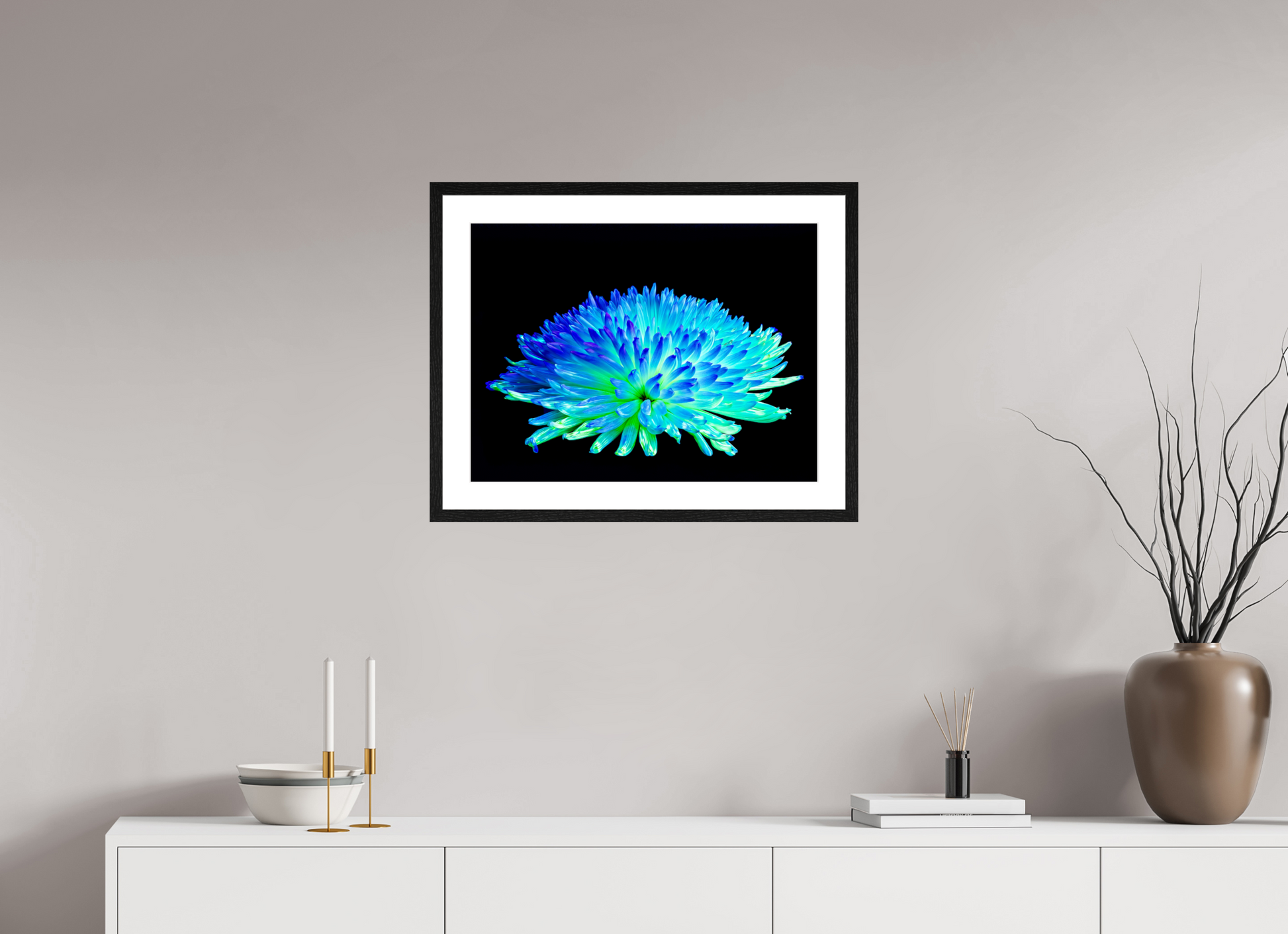 60 x 45 cm, 4 Cadre Noir : Passe-Partout Blanc Éclat d’un Monde Inconnu