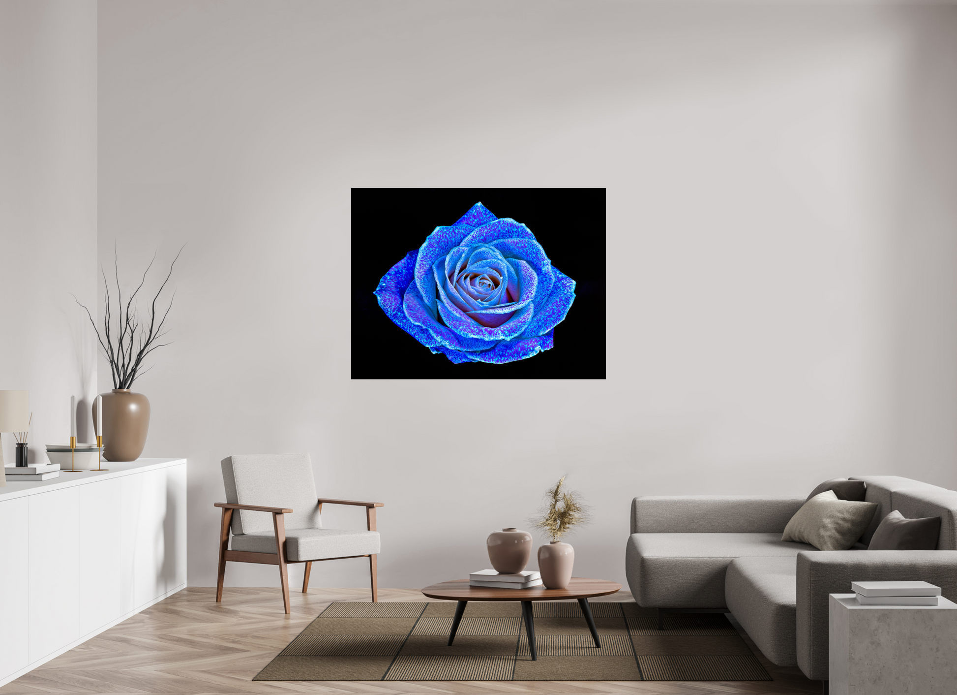 140 x 105 cm, 3 Photo print under acrylic glass The Rose with a Thousand Constellations