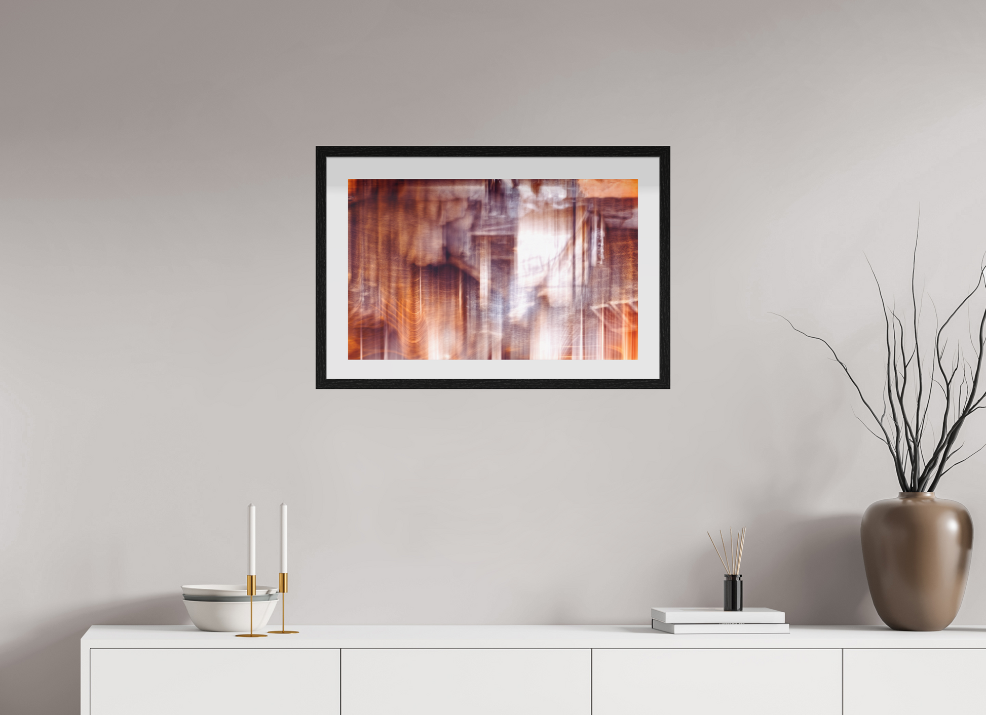 64,2 x 40 cm, 10 Cadre Noir Flottant La charpente tremblante de l’oubli