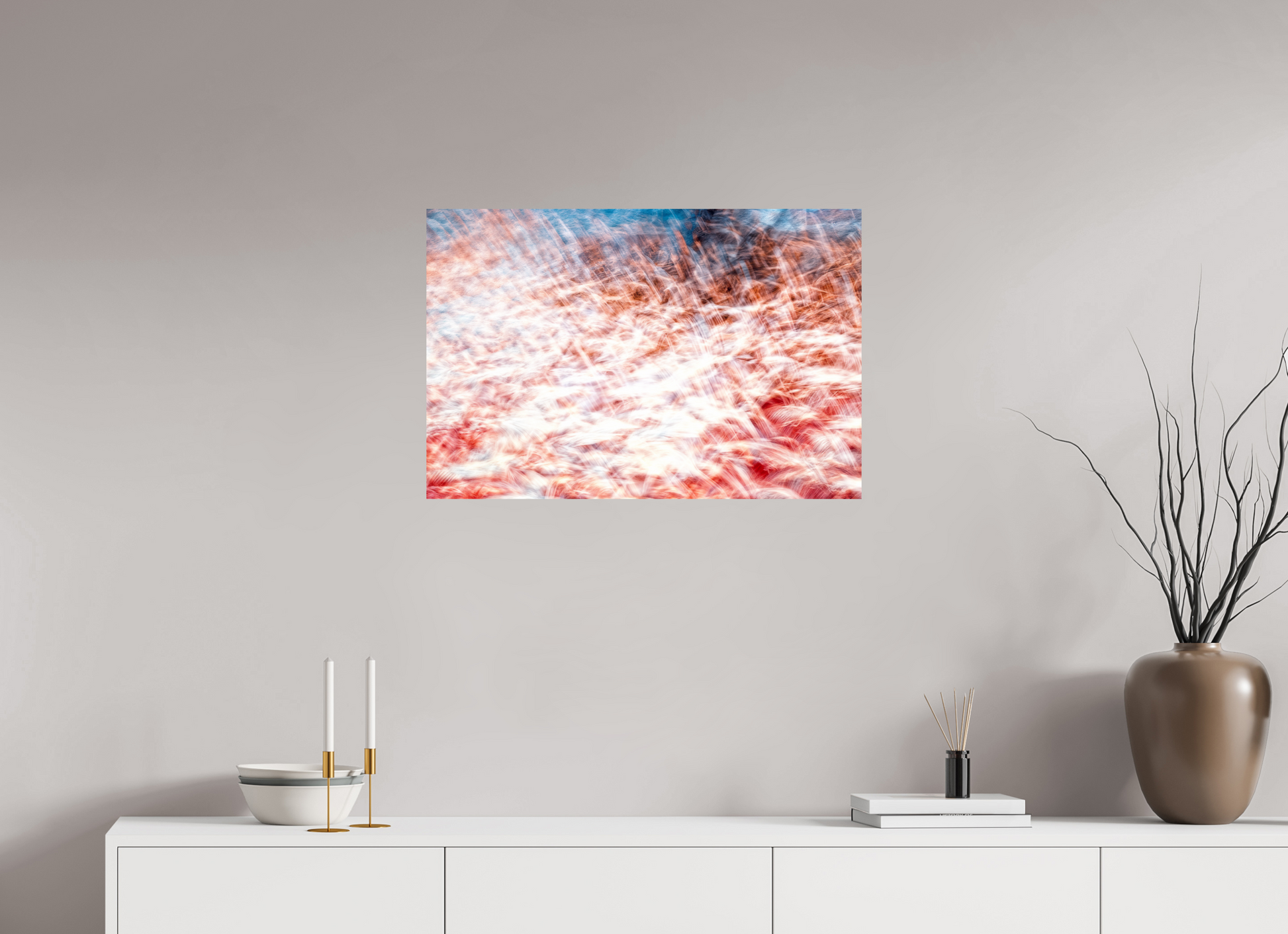 75 x 50 cm, 1 Single print on Fuji Crystal Pearl photo paper The Sea of Red Feathers