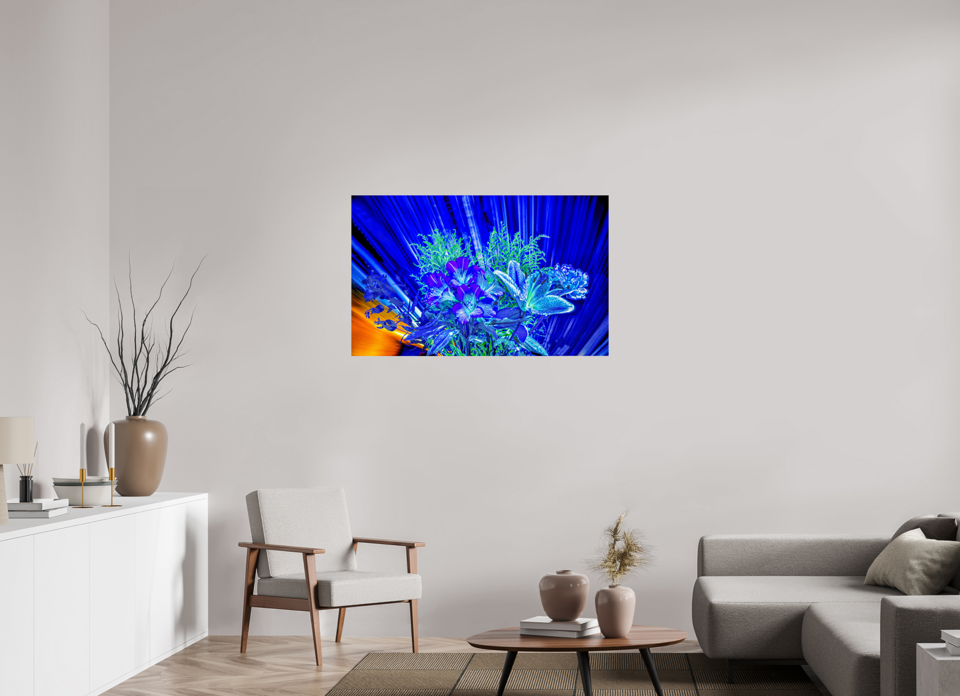 112 x 70 cm, 1 Tirage simple sur papier photo Fuji Crystal Pearl Floraisons dans le vent lumineux