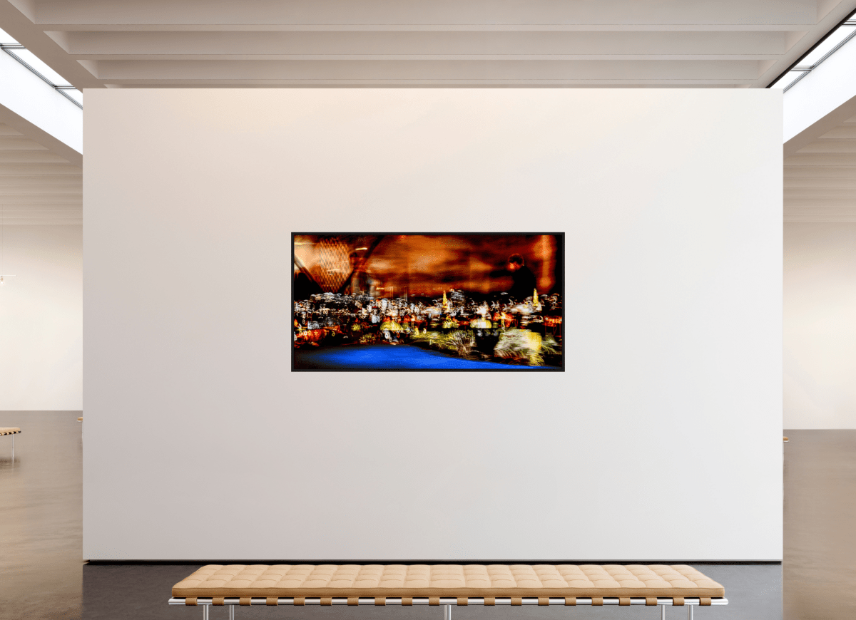 Promeneur des nébuleuses urbaines - Idealart