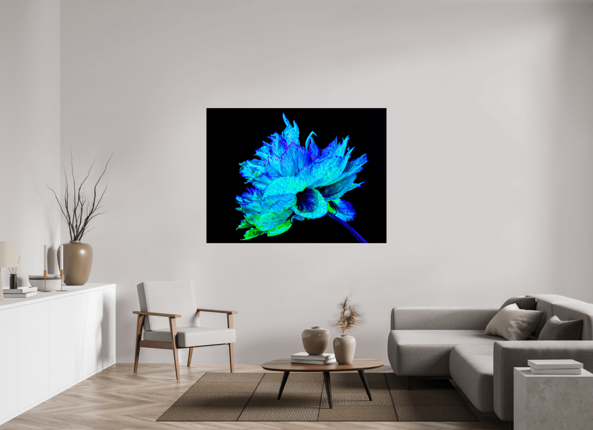 The Blue Radiance of the Astral Peony - Idealart